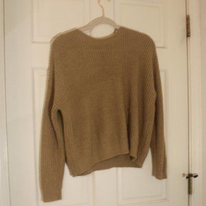 womens tan sweater